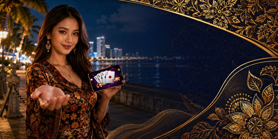 Online Teen Patti card game in Penang featuring Malaysian batik design